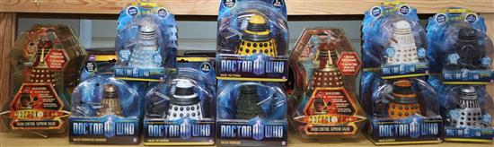 Doctor Who - Character Options - ten Dalek action figures; carded blister packs (10)